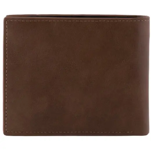 Urban Man Quinn Double Layer PU Wallet Black-Tan Back